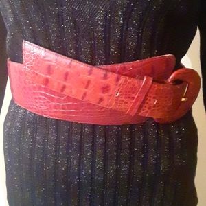 Real leather belt, size M